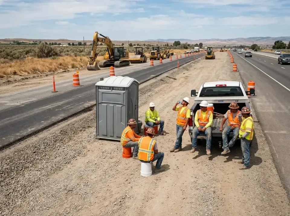 highway-road-construction-crew-007 — frequently asked questions, Porta Potty and Restroom Rentals in Boardman, OR